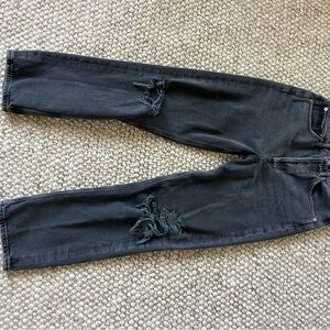 Agolde 90s pinch waist Distressed Black Jeans